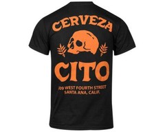 Men’s Cerveza Cito Brewery Tee Shirt – Black & Rust (S, M, L, XL, 2XL, 3XL)