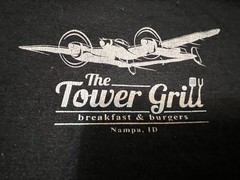 The Tower Grill Nampa Idaho P-38 design 2XL T Shirt