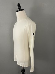 Decathlon Forclaz Mens Shirt S Ivory Bone Wicking Anti Odor Base Layer Merino