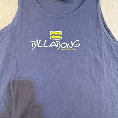 Billabong Australia Mens Tank Top Navy Blue Logo Graphic Surf Sleeveless XL