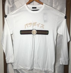 New Look Men Oversized Fit Long Sleeve Symbol Banner Tee medium