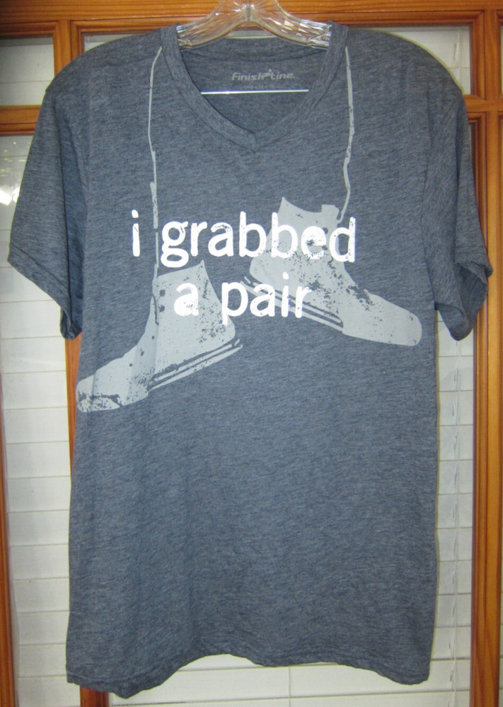 Running T-shirt I Grabbed A Pair Sneakers Finish Line Men’s Large