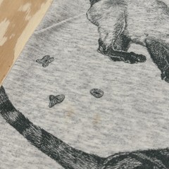 Vintage 90s Cats AOP Double Sided Graphic T-Shirt Fits XL Single Stitch Kitty