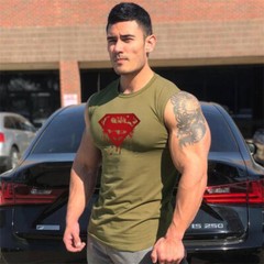 Gym Tank Top Fitness Bodybuilding Vest Mens Sleveless Shirt