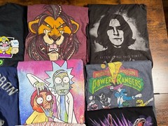 Reseller Lot of 9 Modern Pop Culture TV Movies Graphic T-Shirts SS Various Sizes