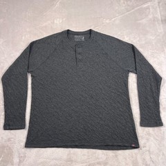 Faherty Shirt Mens Size XL Dark Gray Henley Collar Cloud Cotton Modal Blend