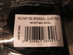 Condor Military Olive Drab Army Tactical T-Shirt 3-Pack | Men’s Size 3XL