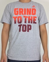 Adidas Men’s Shirt The Go To Tee Shirt Grind to the Top Orange Grey CE2562 M
