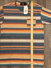 NWT! RRL Double RL By Ralph Lauren Striped Jacquard Pocket T-Shirt Men’s Size S