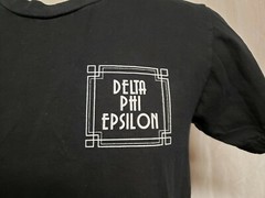 2014 Formal Delta Phi Epsilon Adult Small Black TShirt