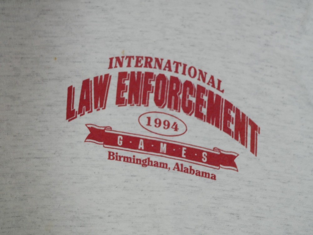 Vtg 1994 Single Stitch International Law Enforcement Games Birmingham AL T-shirt