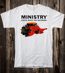 Retro Tee T Shirt 100% Cotton 80’s 90’s Style Ministry Jesus Built My Hot Rod