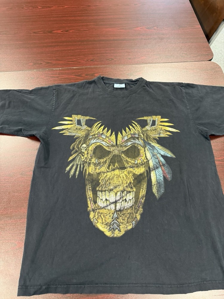 Vintage Rosso Wear XL Skull Shirt RARE FREE SHIPPING!!