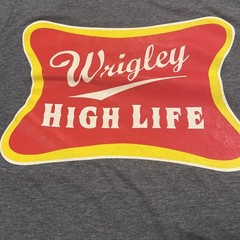 Unisex Sz M – Wrigley Field/Miller High Life Cotton Tee – Super Soft Material!