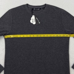 Travis Mathew Cloud Waffle Shirt Men S Charcoal Heather Long Sleeve Golf NWT