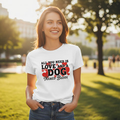 Custom Dog Pet Lover Shirt Personalized Name Unisex Mens Womens Dog Owner