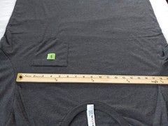 Humants Men’s 2XL Workwear /Outdoor Jersey Pocket Tee Dark Gray heather Cotton