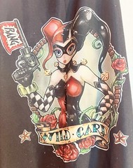 Cartoon Harley Quinn Yoga Shirts WILD CARD Size Small