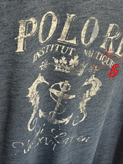 Polo Ralph Lauren Institut Nautique” deep blue graphic t-shirt – 2XB