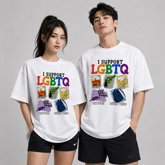 Funny LGBTQ Support Shirt Pride Month Graphic Tee