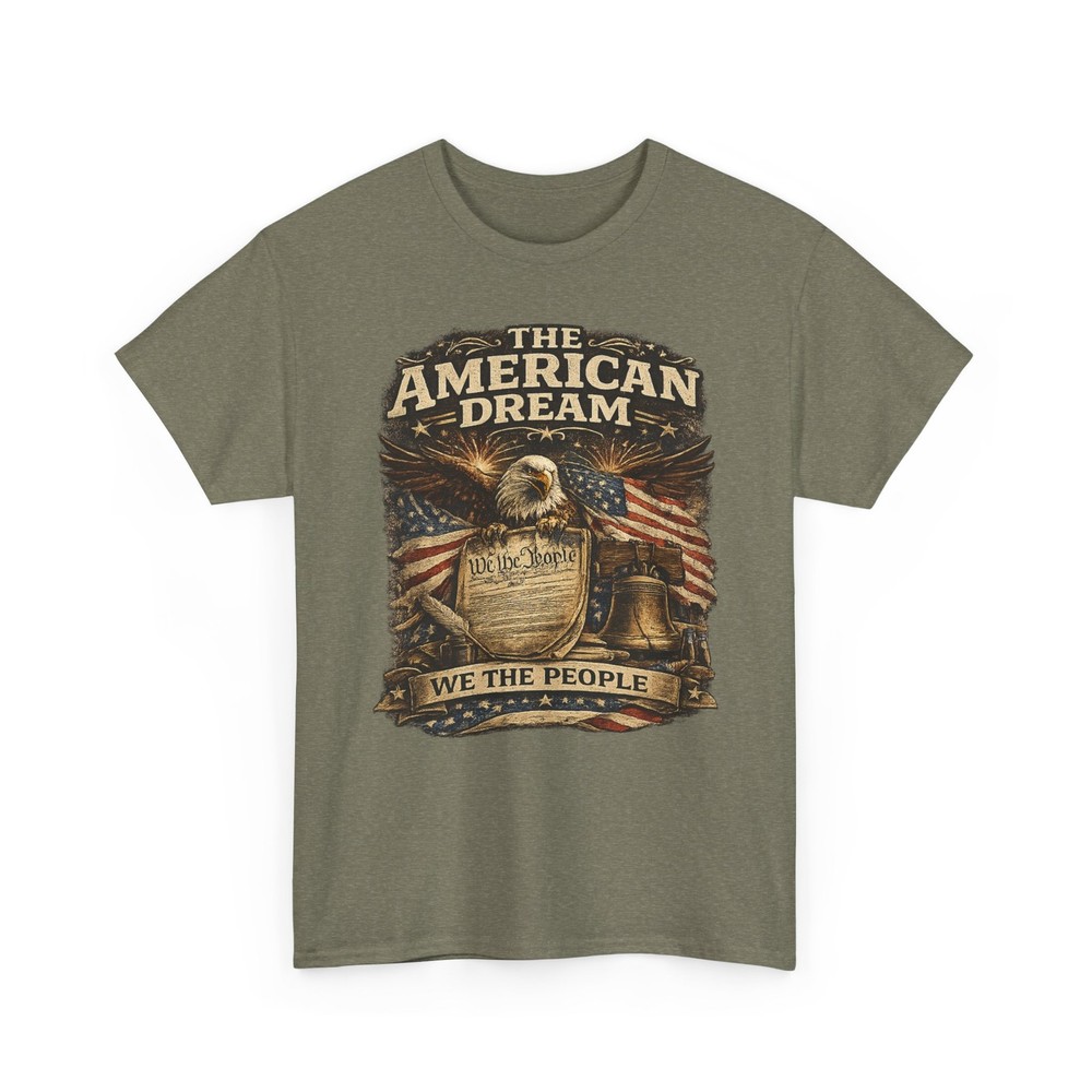 The American Dream Patriotic Eagle USA Flag 4th Of July Freedom T Shirt