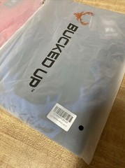 2 Pack Bucked Up Men’s Flag T Shirt Black/Blue Black/Red Logo Size XL New