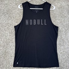 NoBull Tank Top Men’s Size Medium Black Training Performance Workout Gym Running
