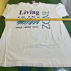 Vintage Single Stitch Living in the Zone SELP 90’s Graphic T-Shirt 1994 XL Tee