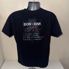Bon Jovi This House Is Not For Sale Tour 2016 T Shirt Large Hard Rock Tee Black