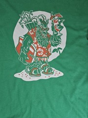 Krampus T-shirt Mens Large Green Fruit Of The Loom Christmas Holiday Horror Tee