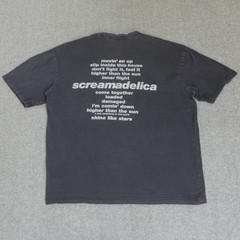 H&M Primal Scream T Shirt M Screamadelica Album Tracklist Merch Rock Band Tee