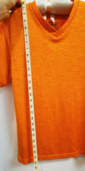 HEAD HYPERTEK Digital Print Orange V-Neck Short Sleeve Athletic T-Shirt *SMALL