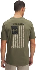 Under Armour Freedom Flag T-Shirt, Marine OD Green-Desert Sand, Pick A Size!