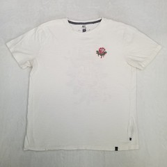MBX Premium Goods Men’s White Rose Snake Graphic T-Shirt Size Large Short Sleeve