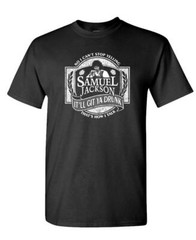 SAMUEL JACKSON BEER – chappelle comedy tv – Mens Cotton T-Shirt