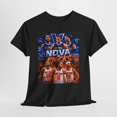 New York Basketball Poster Tee Vintage Team Players Graphic Shirt Cotton