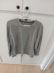 Hanes Essentials Men’s Cotton Long Sleeve T-Shirt, Light Grey XL