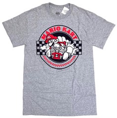 Nintendo Mario Kart Men’s Grey Heather Graphic T-Shirt New
