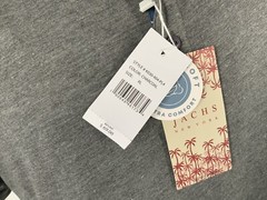 Jachs Signature Soft Touch Henley Shirt XL Gray Poly Viscose NWT $65 YGI K2-379