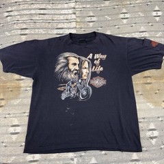 Vintage 80s Harley Davidson Shirt 3d Emblem A Way Of Life Large