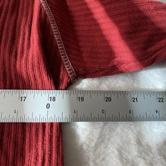 Red Head Thermal Henley Waffle Knit Long Sleeve Sz Deep Red