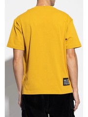 NWT Mens Moncler Grenoble Mustard Manica Corta Cotton Tee Shirt sz M $325