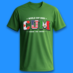 C.U.M Canada United States Mexico world cup fan graphic shirt 2026
