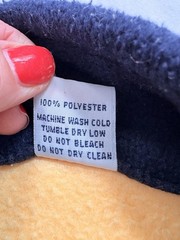 Vintage 90s San Juan Islands FLEECE Orca Whale YELLOW Small USA PNW WA State