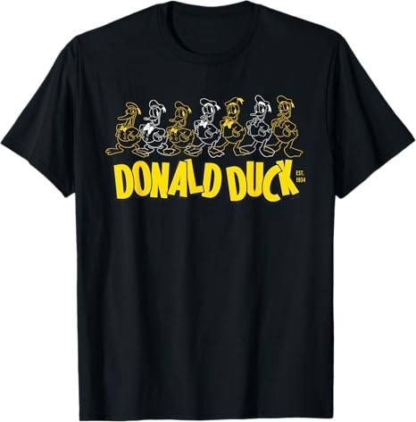 Disney Donald Duck 90th Anniversary Looks Through The Years T-Shirt