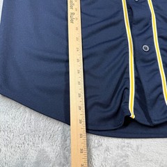 Vintage Colosseum Michigan Baseball Jersey Men XL Maize Blue Sleeveless Embroide