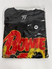 BOWIE 1972 WORLD TOUR T SHIRT OFFICIAL LICENSE T SHIRT