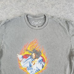 Doja Cat Shirt Mens Medium Gray Crew Neck Short Sleeve Graphics Stretch Pullover