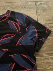 NIKE Dri Fit Miler Running Shirt Rare Black Floral Fiesta CD0124-469 Men’s Small