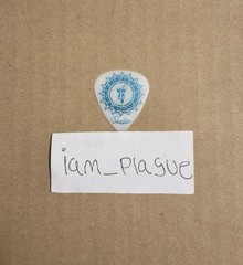 HANABIE. Chicago Lollapalooza 2024 Tour Played Guitar Pick Matsuri Shirt Poster